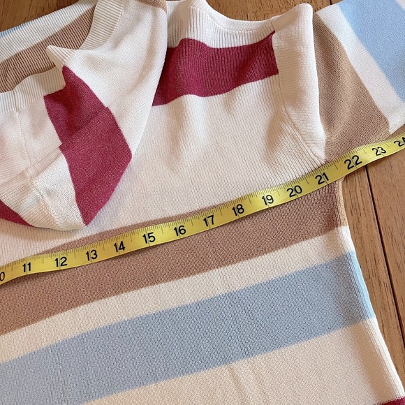 Lovers + Friends multi colored striped hooded pullover sweater nwt - Picture 12 of 13